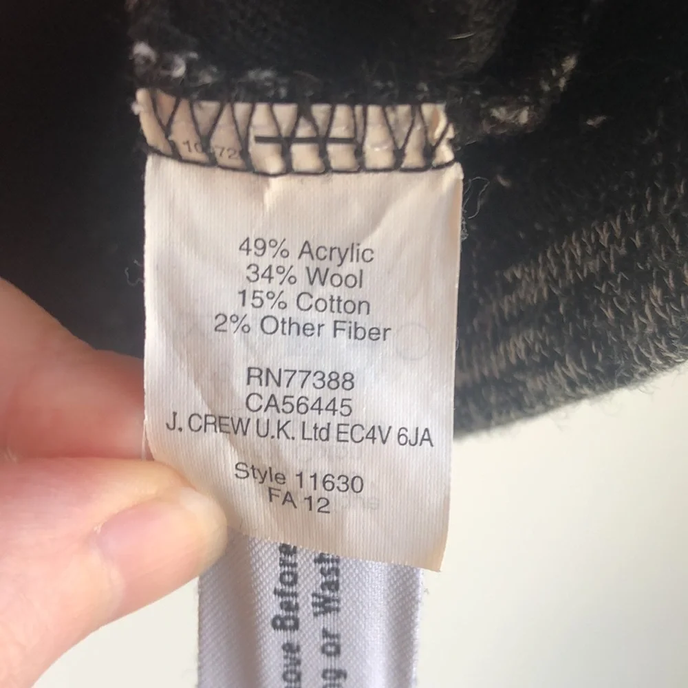 J Crew cropped wool blend sweater